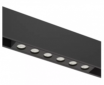 Светильник LINER BLACK MASK MAGNETIC S15 48V 6W 36° 3000K CRI90 OSRAM | Черный корпус L118mm