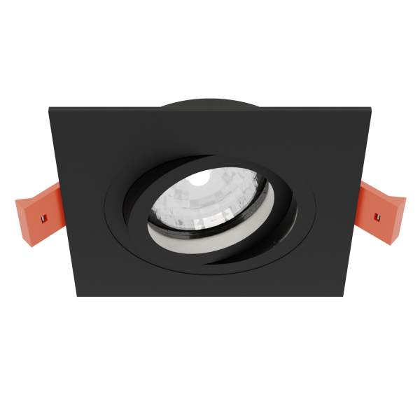 Светильник встраиваемый CITY DL X1 MR16 ALU BLACK | 92х92(75)x25mm