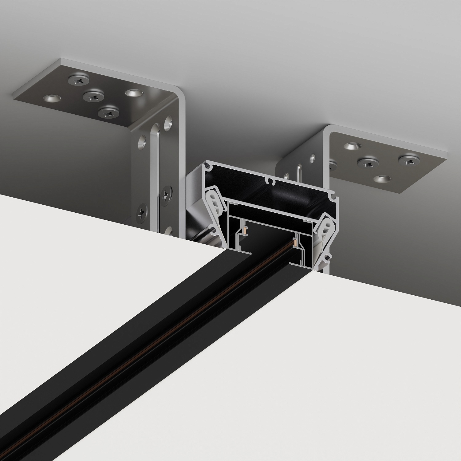 Трековая однофазная система для натяжных потолков CITY 2TRA 220V