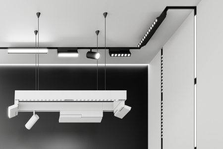 Трековая система универсальная MAGNETIC S15 48V 4TRA BLACK 3000x23.5x52mm