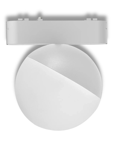 Светильник RONDO MAGNETIC H5 48V 10W 120° CRI90 OSRAM 3000K | Черный/Белый корпус Ø100 mm