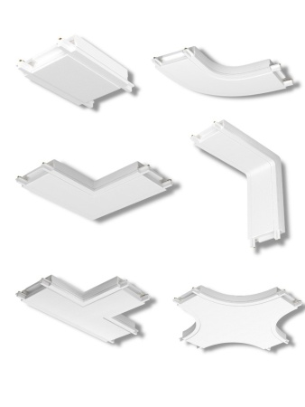 Угловой соединитель потолок-потолок для шинопровода H5 White