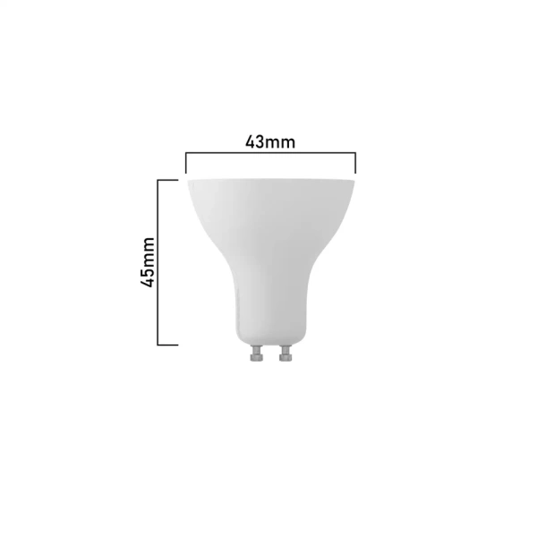 Светодиодная лампа MR16 10W 3000К GU10 угол света 38 град. white, 220V, 50x56mm