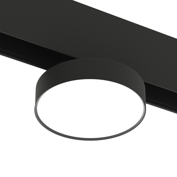 Светильник RONDO MAGNETIC S20 48V 10W 110° CRI90 OSRAM 3000K | Черный корпус Ø95х135 mm