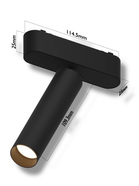 Светильник SPOT MAGNETIC H5 48V 7W 36° CRI90 Bridgelux 4000K | White D30х109mm