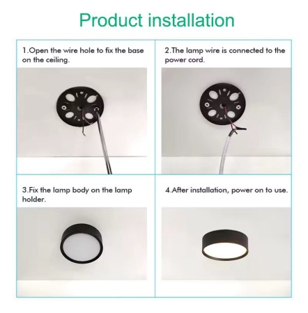 Светильник накладной RONDO 12W D133x30mm 3000К/4000K/6000К Black