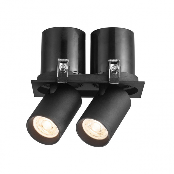 Светильник COLT 2хMR16 GU10 SPOT поворотно-выдвижной | BLACK 100x185mm