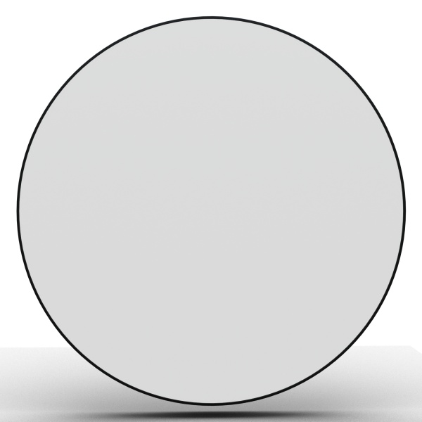 Светильник накладной RONDO 96W Black 4000K | Ø600x60mm 