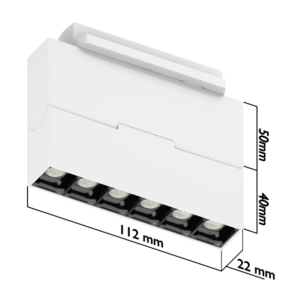 Светильник BLACK BOOK 6W OSRAM 36° DW/4000К, Белый корпус 2TRA