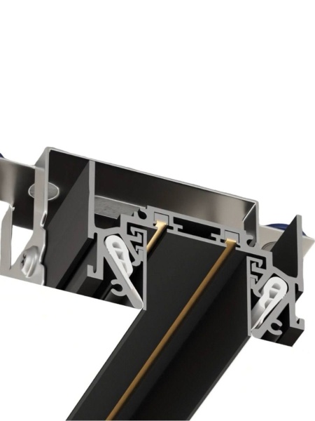 Трековая система для натяжных потолков MAGNETIC H5 48V 2TRA BLACK 1000mm