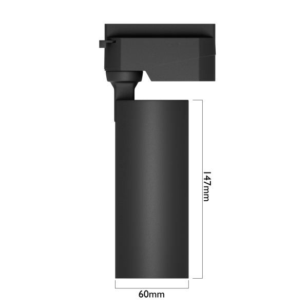 Светильник CITY NEW 25W 3ССТ 3000/4000/6000К CRI85 36° Черный 2TRA однофазный 220V 60x145mm