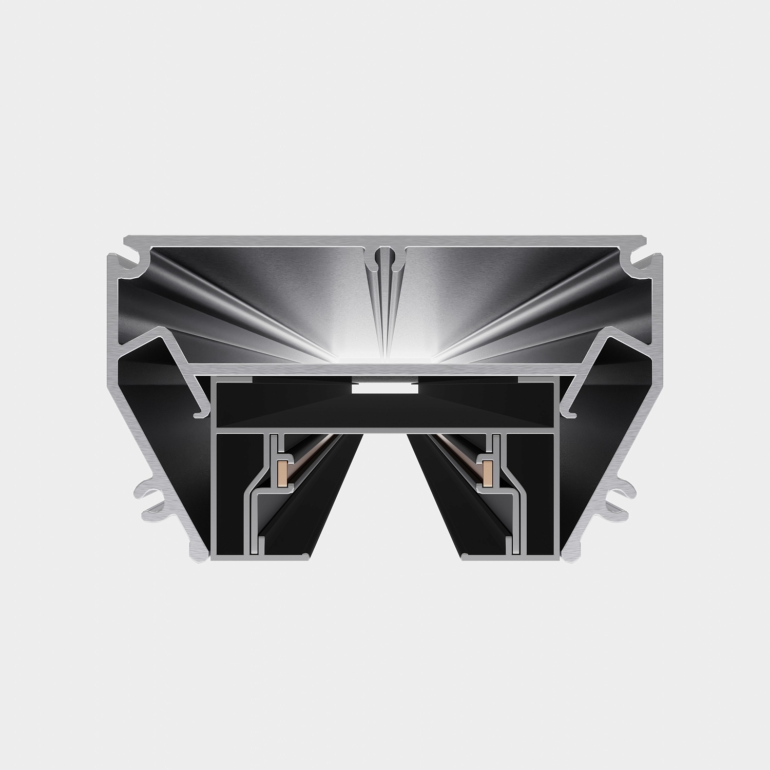 Трековая однофазная система для натяжных потолков CITY 2TRA 220V