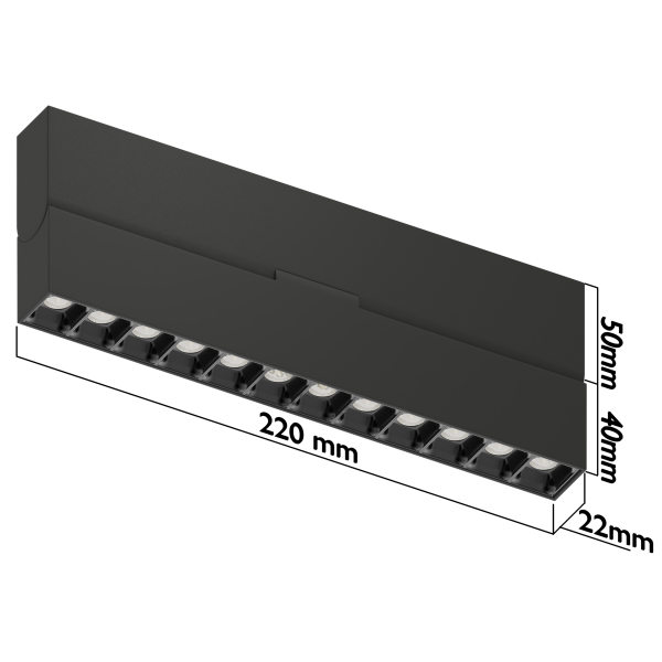 Светильник накладной светодиодный BLACK BOOK 12W OSRAM 36° DW/4000К Белый корпус | 220V