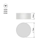 Светильник накладной RONDO 7W D73x30mm 3000К/4000K/6000К White