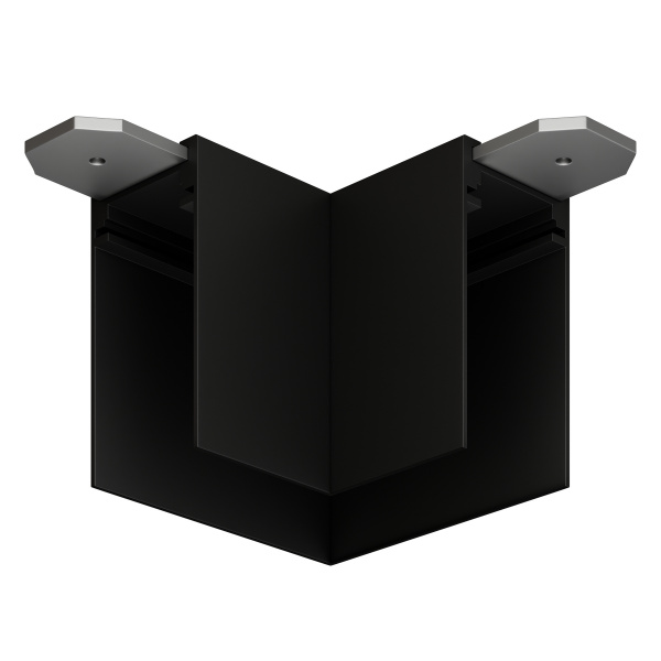 Угловой соединитель потолок-потолок S39 220V 4x контактный Black 90x90x75mm EAC19299